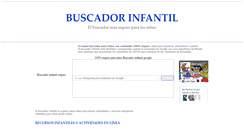 Desktop Screenshot of buscadorinfantil.com